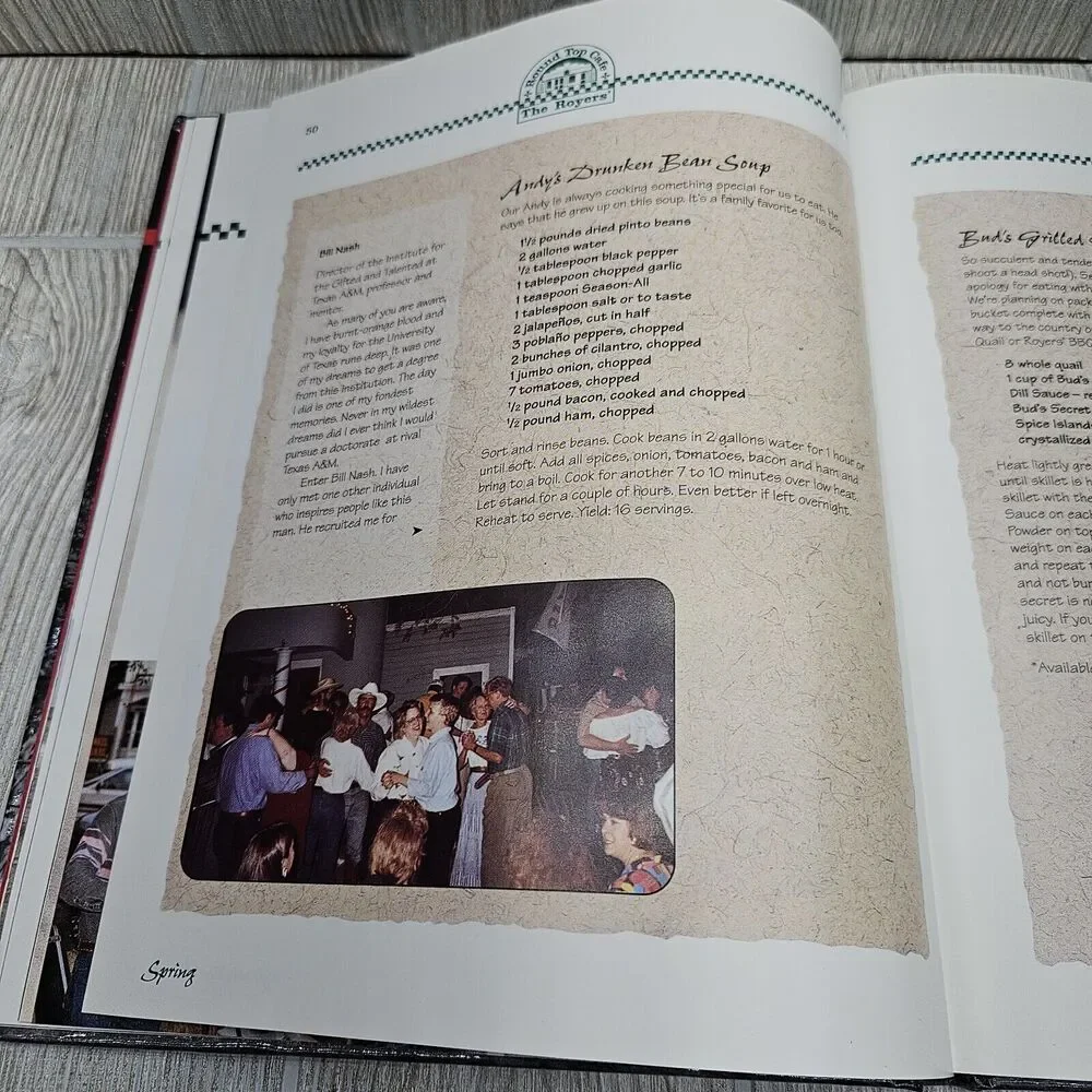1995 Signed First‎ Edition Royers' Round Top Cafe Cookbook Karen & Bud Royer